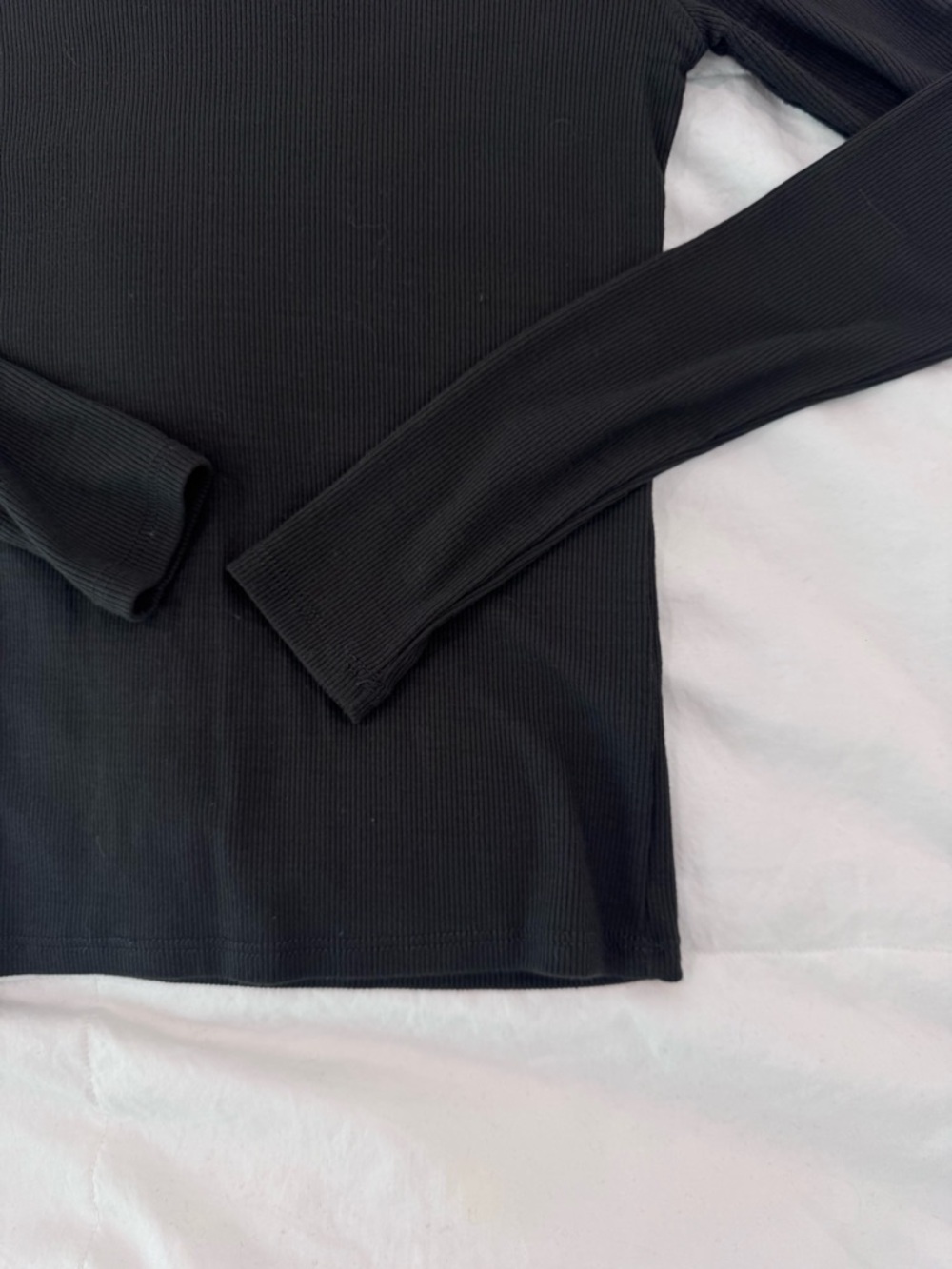 NWOT Josh Brown ribbed long sleeve crew tee xs/s - Picture 2 of 4